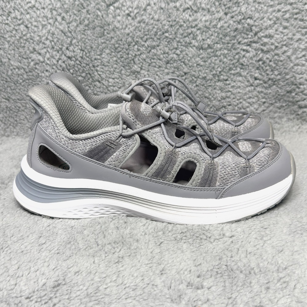 Orthofeet Venus Womens Size 10 Hands Free Closed Toe Sandals Shoes Gray Knit